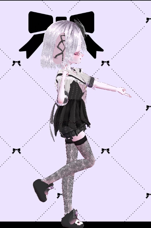 【Vroid衣装】キラ♡あま 耳つきセーラーカラーセットアップ