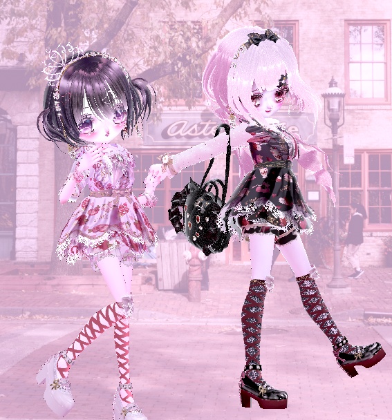 【Vroid衣装】チェリー&ストロベリーパルフェコーデ