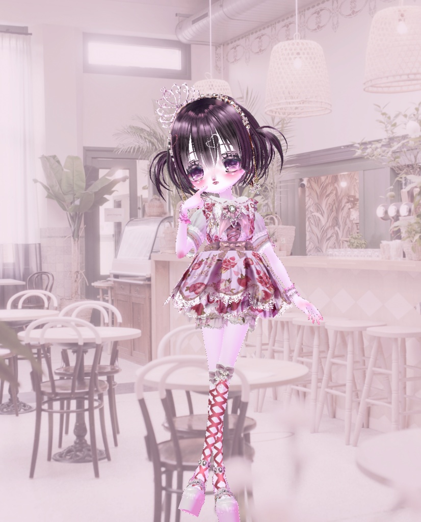 【Vroid衣装】チェリー&ストロベリーパルフェコーデ