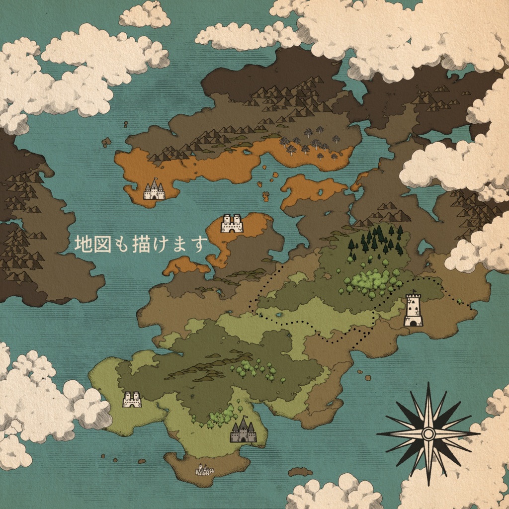 銅版画風ブラシ