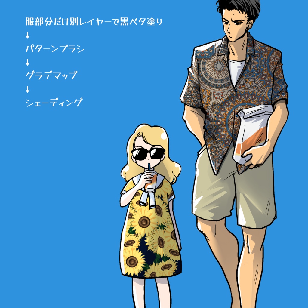 グラデマップで彩るパターンブラシ