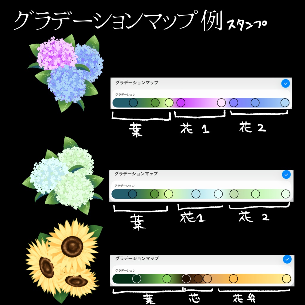 グラデマップで彩るパターンブラシ