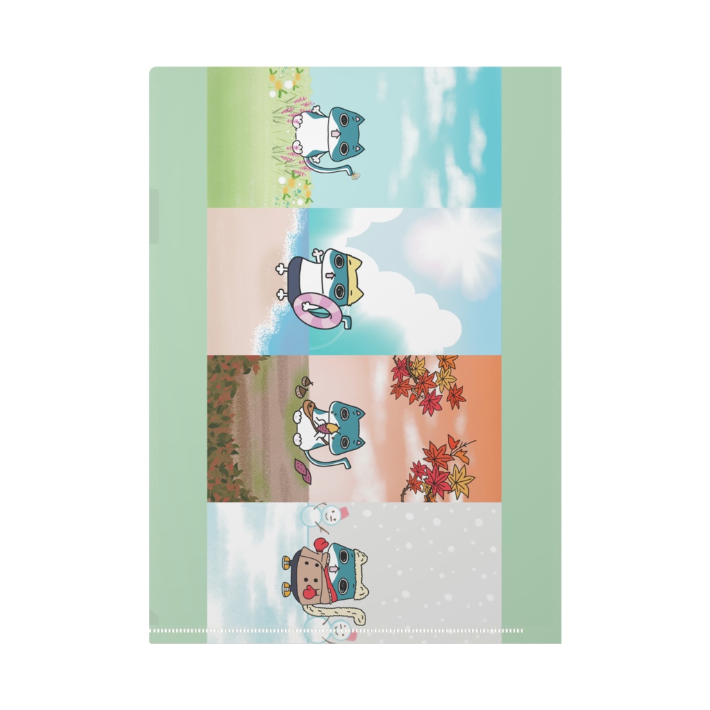 ご当地かぎしっぽクリアファイル