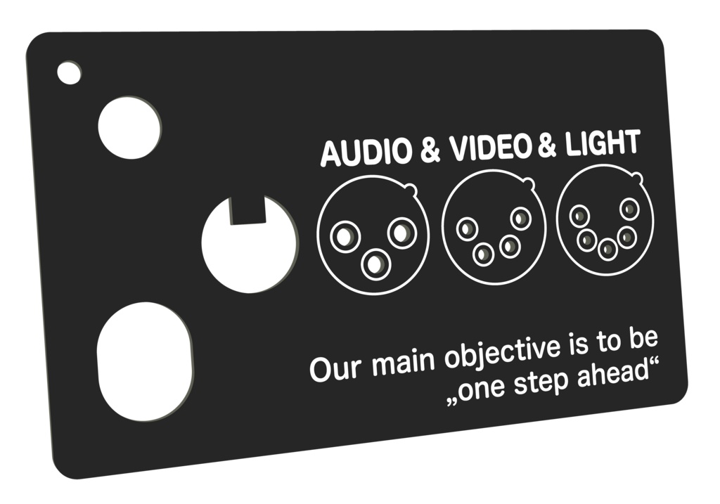 XLRコネクタ半田付けテンプレート