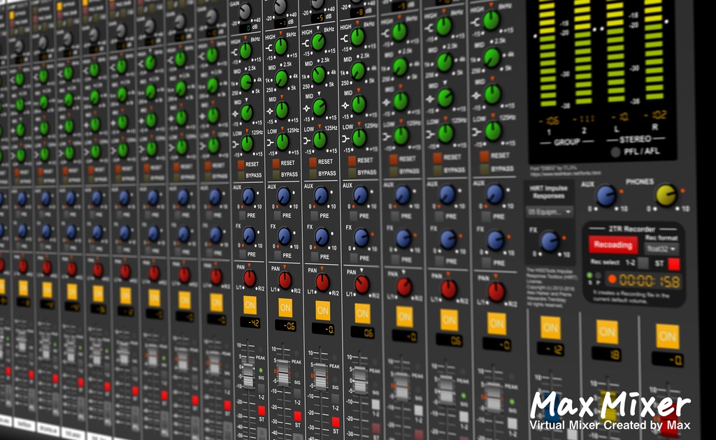 教育用アナログミキサーシミュレータ Max Mixer ver 1.0.2