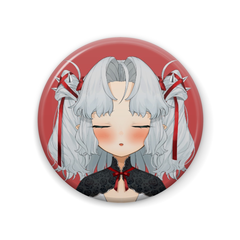 缶バッジ ぶちゅ顔