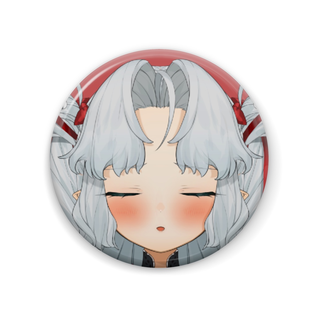 缶バッジ ぶちゅ顔 ドアップ