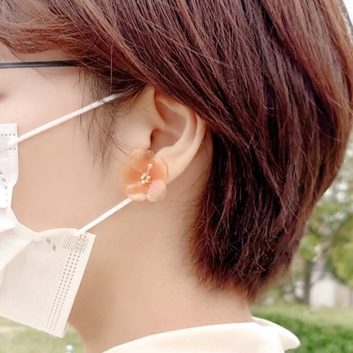 ランガ&暦イメージ ハイビスカスピアス/イヤリング