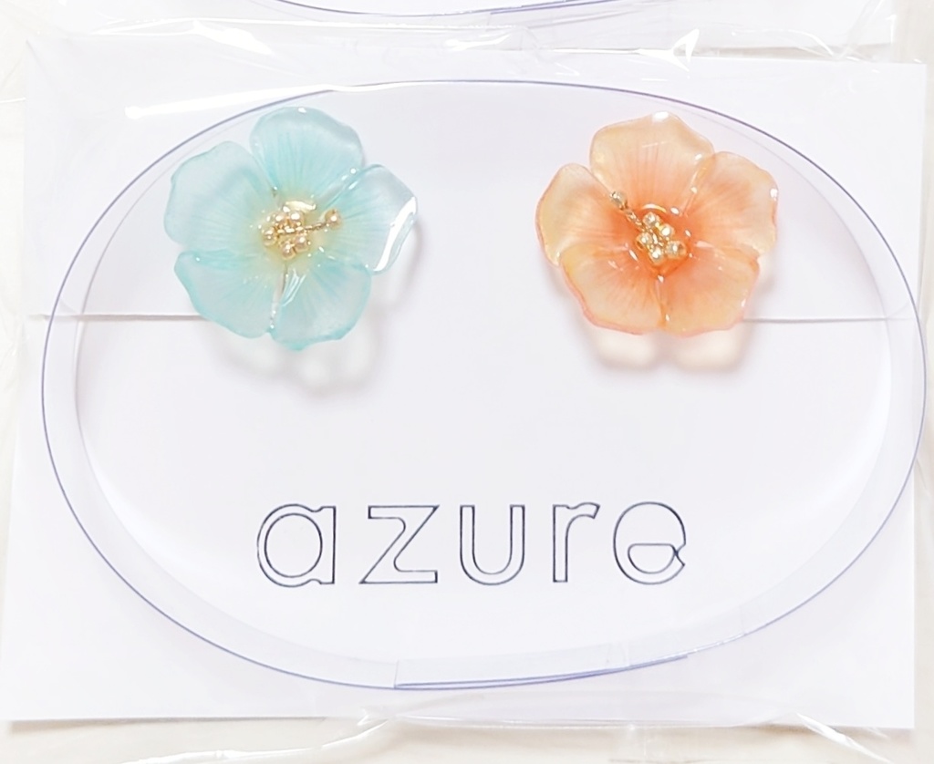 [7月再販分]ランガ&暦イメージ ハイビスカス ピアス/イヤリング