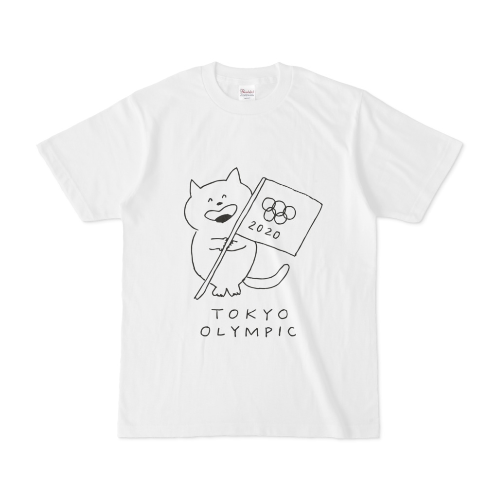 nekota Tシャツ白「TOKYO OLYMPIC」