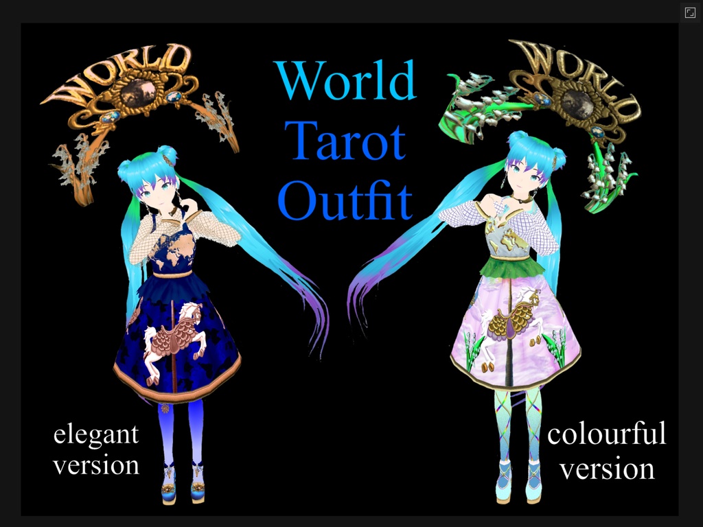 World Tarot VRoid outfit