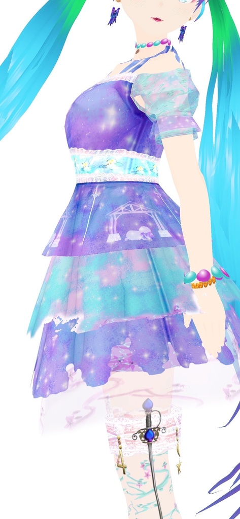 4 of Swords VRoid tarot outfit