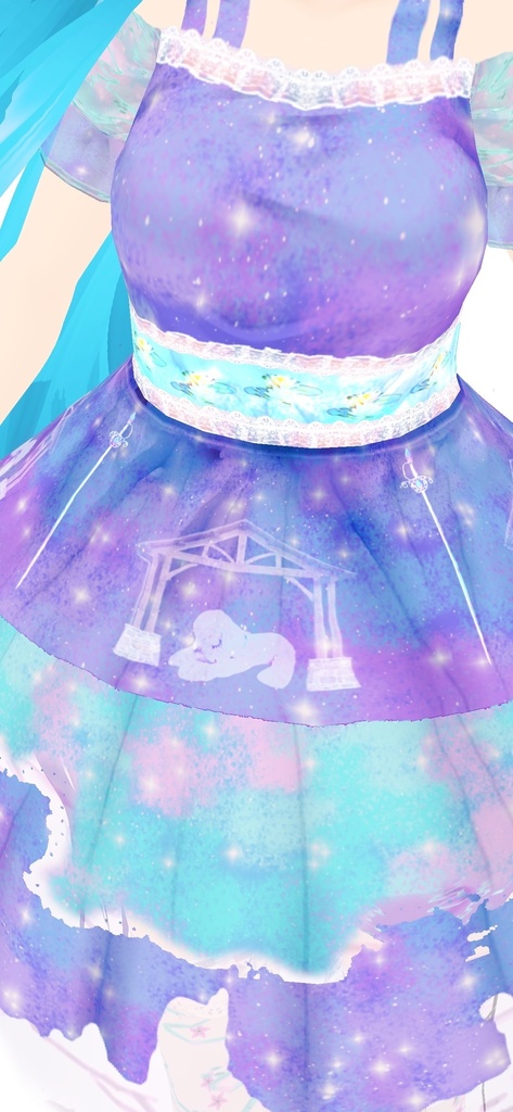 4 of Swords VRoid tarot outfit