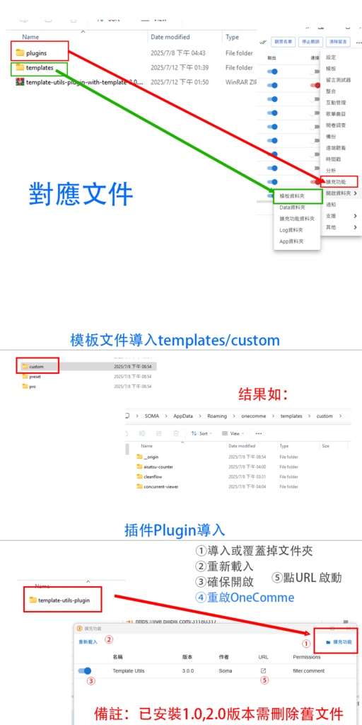 【わんコメプラグイン】Template Utils - OneComme Plugin