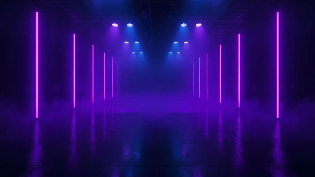 Neon Dark Stream Background Pack