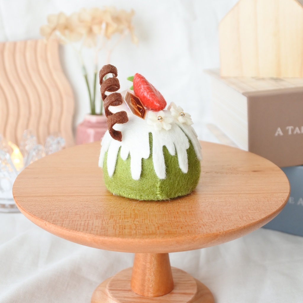 フェルトケーキ~抹茶のドームケーキ~