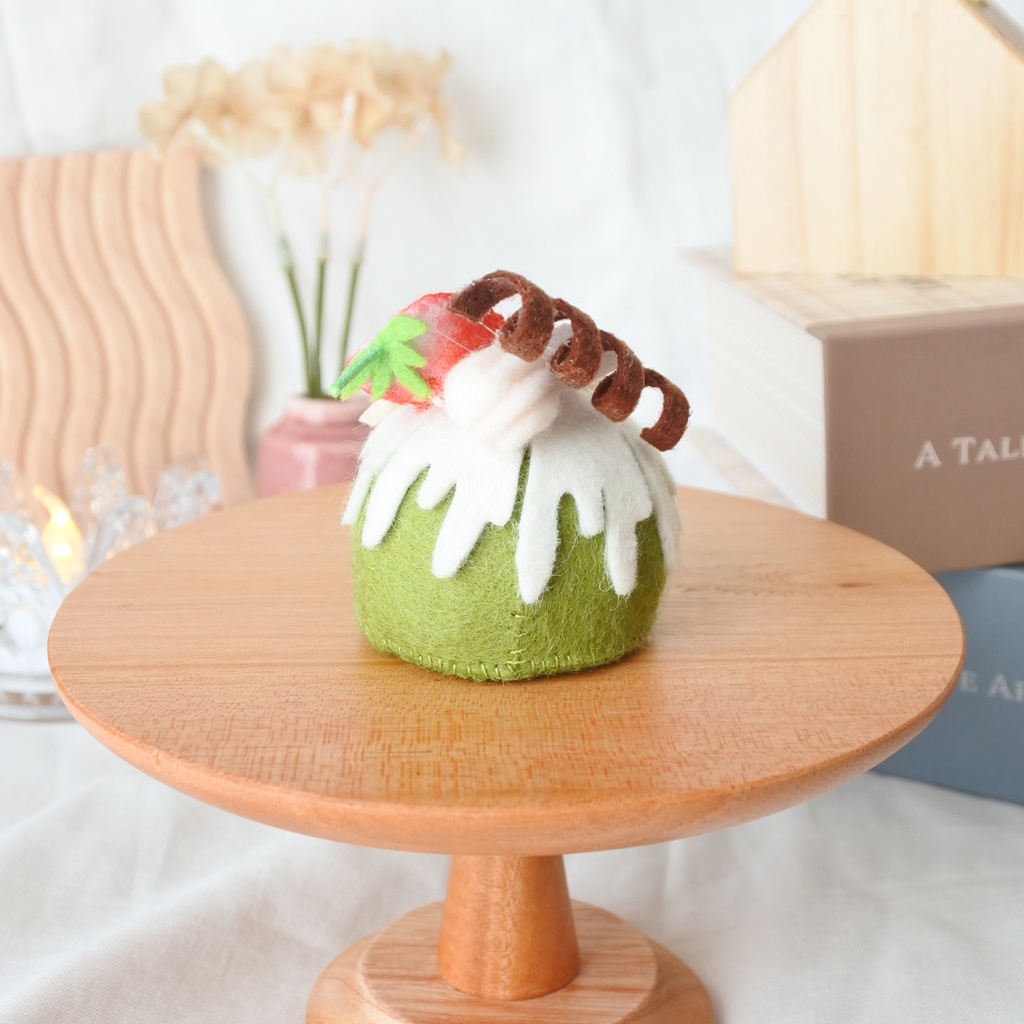 フェルトケーキ~抹茶のドームケーキ~
