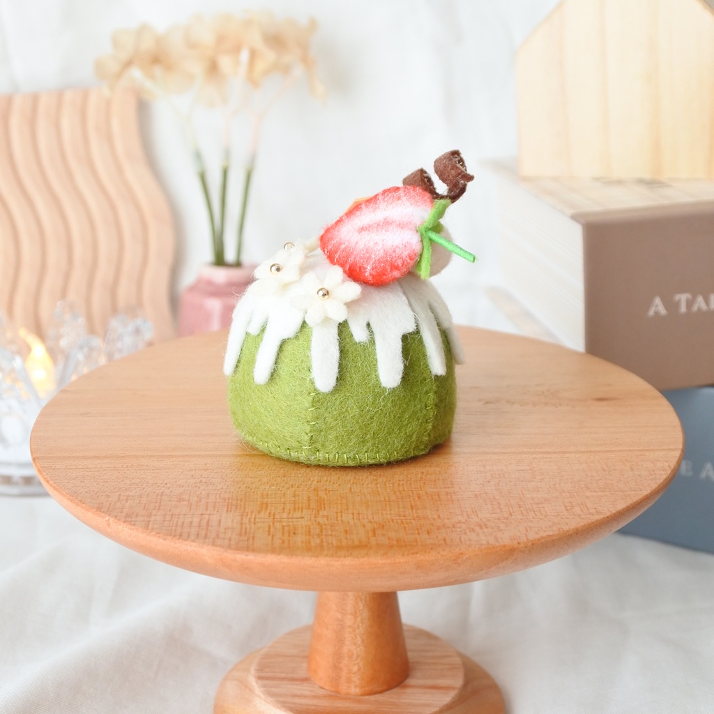 フェルトケーキ~抹茶のドームケーキ~