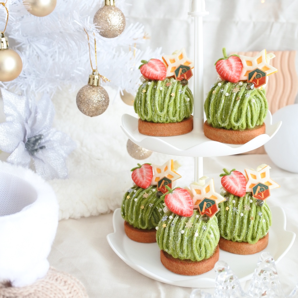 フェルトケーキ~抹茶のモンブラン~