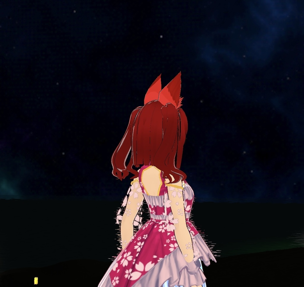 【VRMモデル】ぶらん☆みゅう さくらワンピース Blanc Meow VRM model