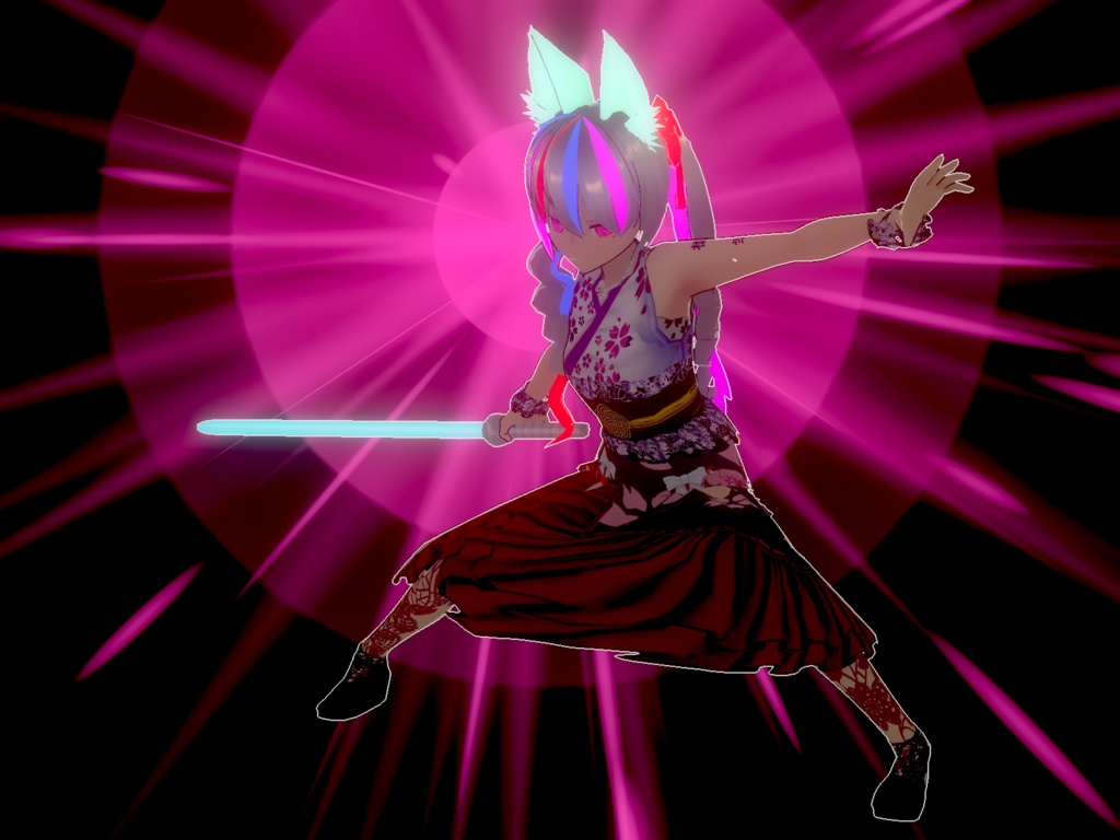 【VRMモデル】めかぶらん☆みゅうmkII SR Mecha-Blanc Meow mkII SR