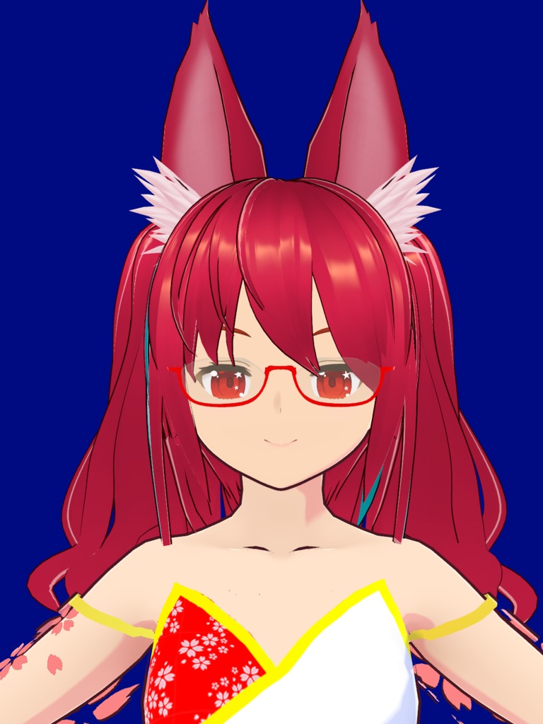 【VRMモデル】ぶらん☆みゅう さくらワンピース 3 Blanc Meow VRM model