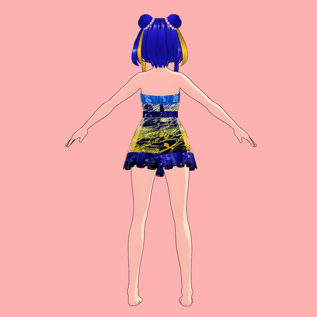 【VRoid Studio用衣装】水着 2023/【Costume for VRoid Studio】 Swimwear 2023