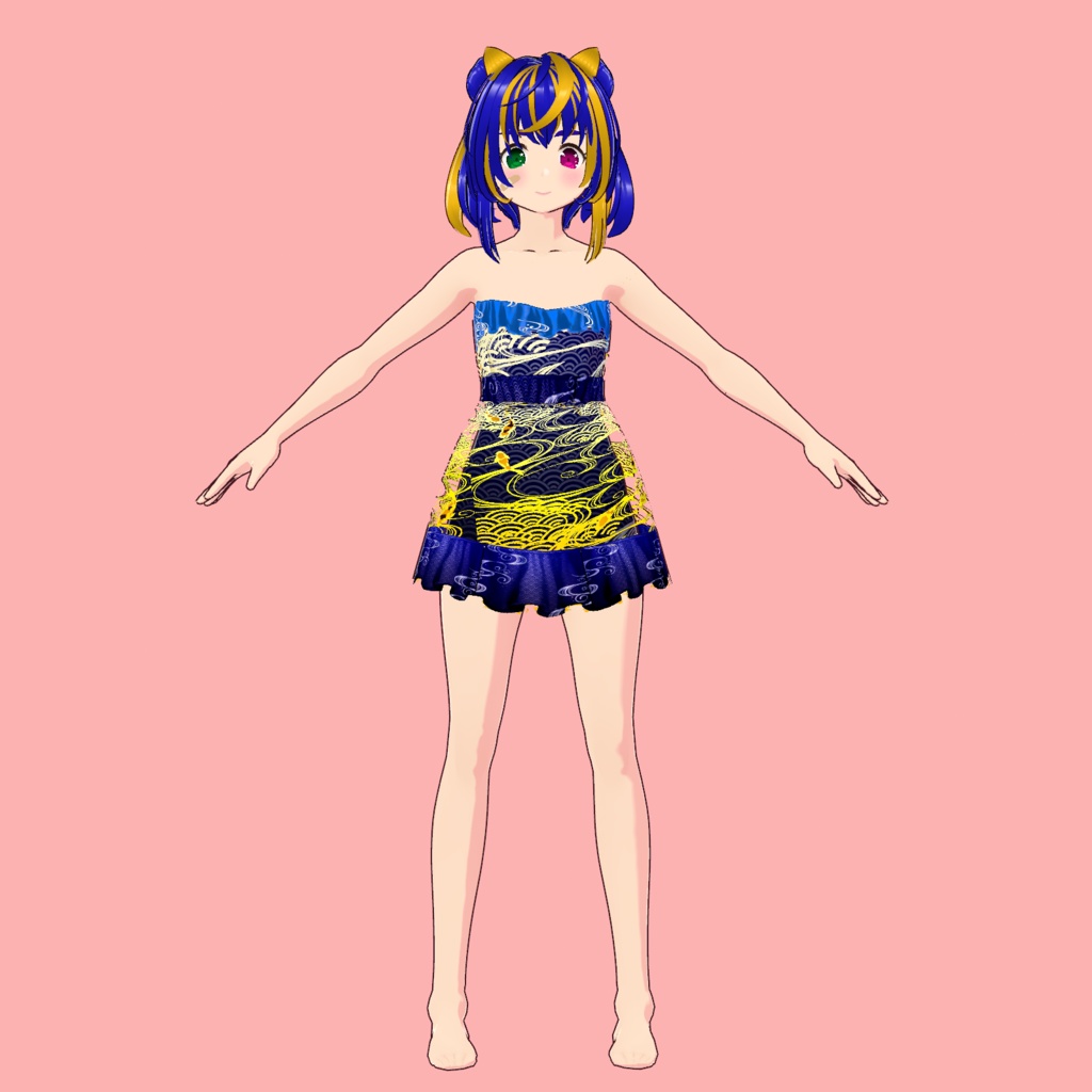 【VRoid Studio用衣装】水着 2023/【Costume for VRoid Studio】 Swimwear 2023