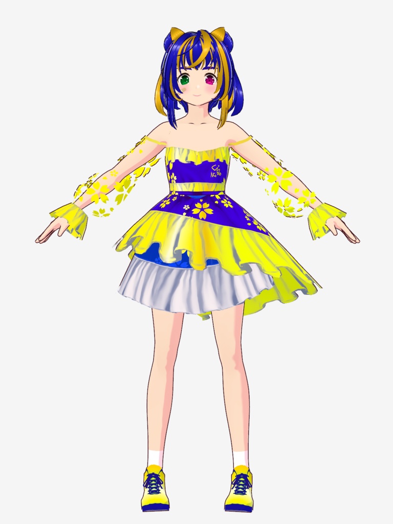 【VRMモデル】くるる桜ドレスNEOKET4限定バージョン/【VRM model】Kululu Sakura Dress limited for NEOKET4