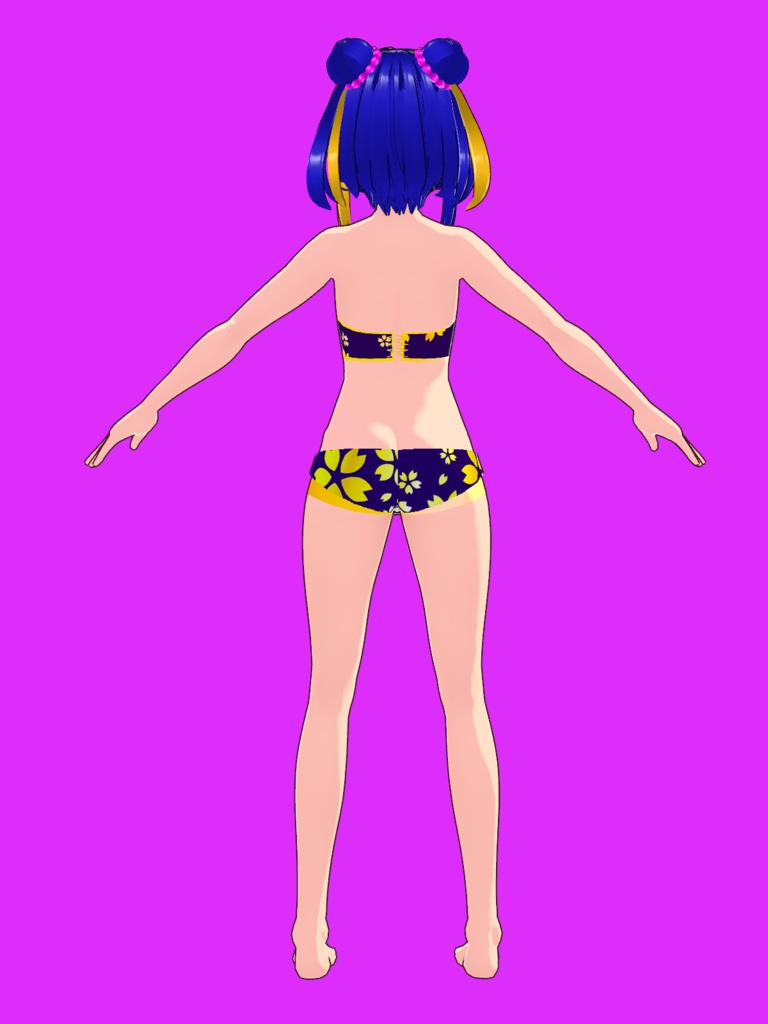 【VRoid Studio用衣装】水着2023-01(2バリエーション同梱)/【Costume for VRoid Studio】 Swimwear Ver. 2023-01 (2 variations included)
