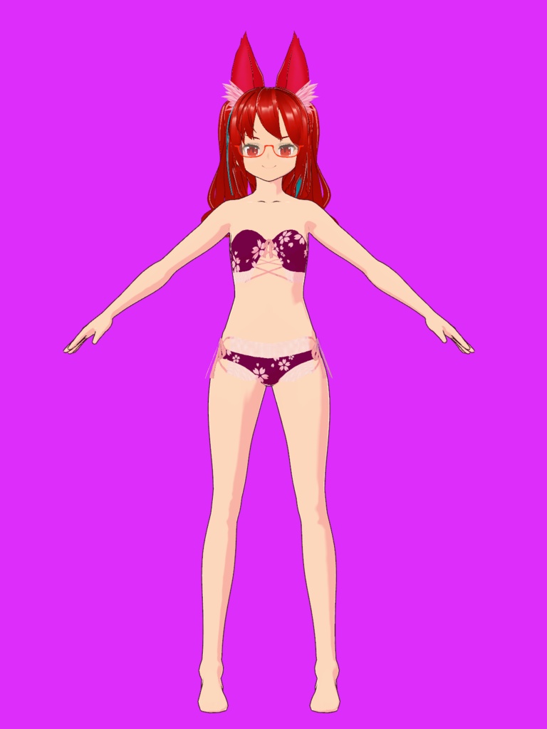 【VRoid Studio用衣装】水着2023-01(2バリエーション同梱)/【Costume for VRoid Studio】 Swimwear Ver. 2023-01 (2 variations included)