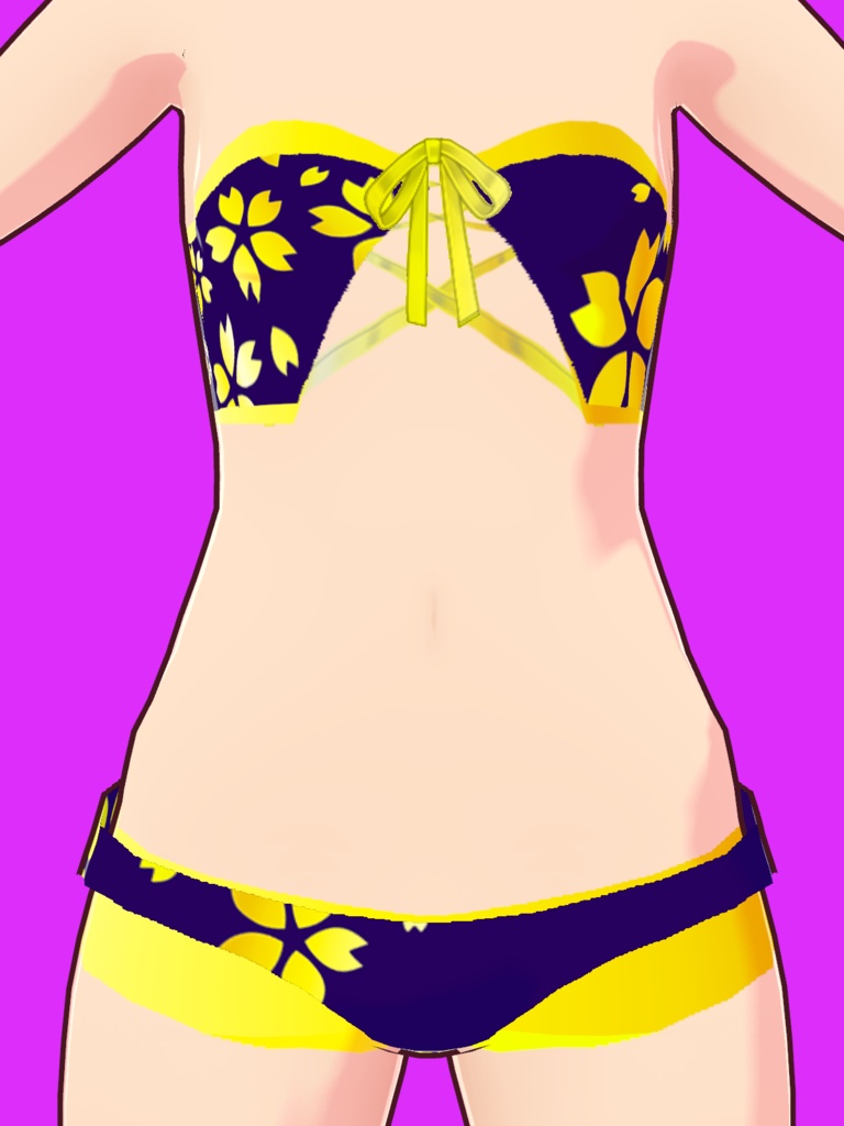【VRoid Studio用衣装】水着2023-01(2バリエーション同梱)/【Costume for VRoid Studio】 Swimwear Ver. 2023-01 (2 variations included)