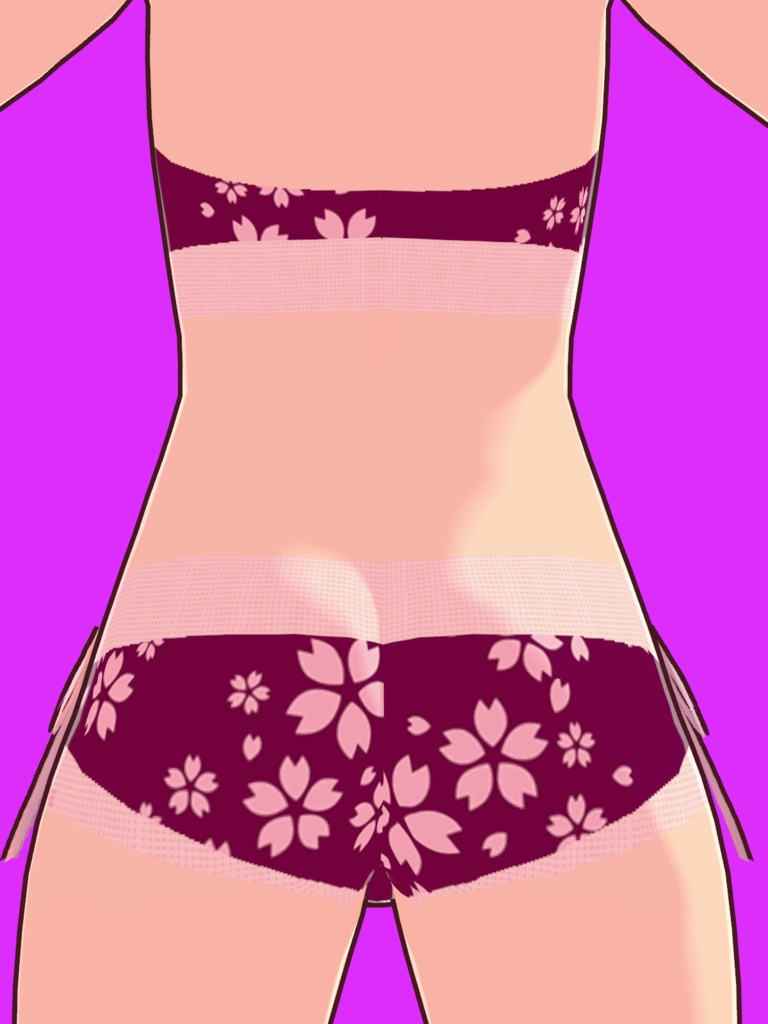【VRoid Studio用衣装】水着2023-01(2バリエーション同梱)/【Costume for VRoid Studio】 Swimwear Ver. 2023-01 (2 variations included)
