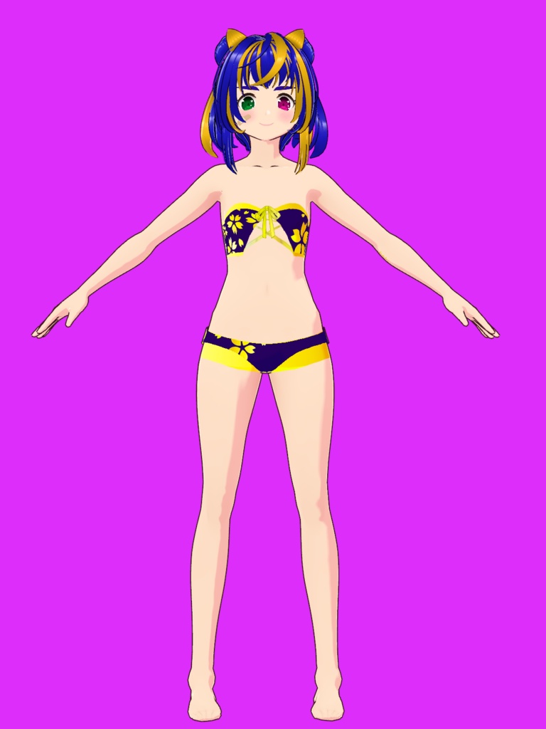 【VRoid Studio用衣装】水着2023-01(2バリエーション同梱)/【Costume for VRoid Studio】 Swimwear Ver. 2023-01 (2 variations included)