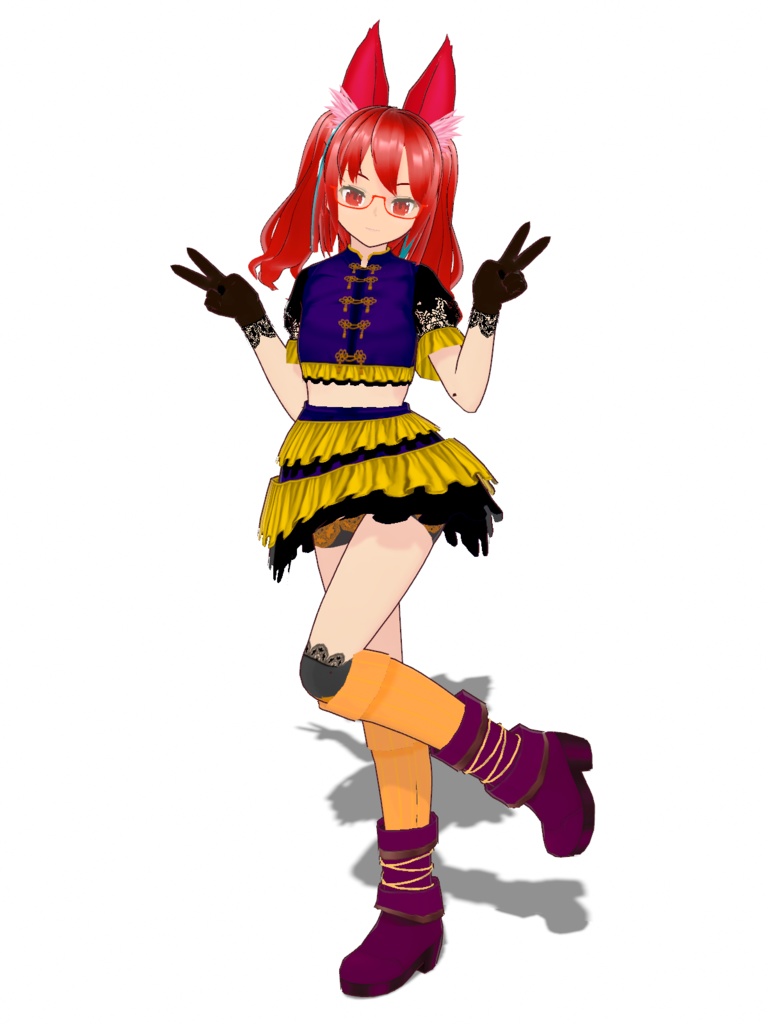【VRoid Studio用衣装】ハロウィンコスチュームセット/【Costume for VRoid Studio】Halloween Outfit Set 