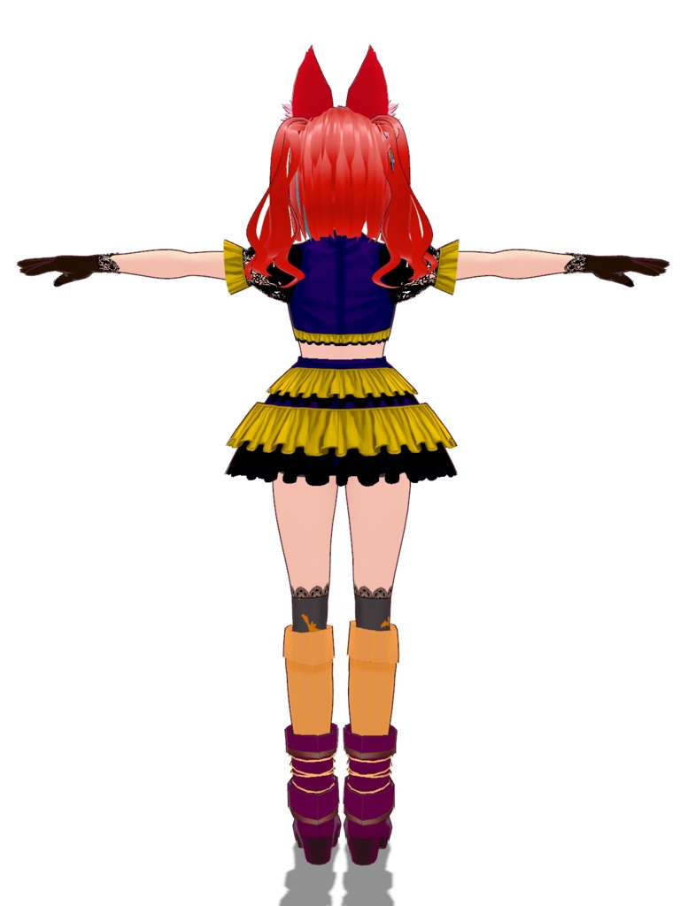 【VRoid Studio用衣装】ハロウィンコスチュームセット/【Costume for VRoid Studio】Halloween Outfit Set