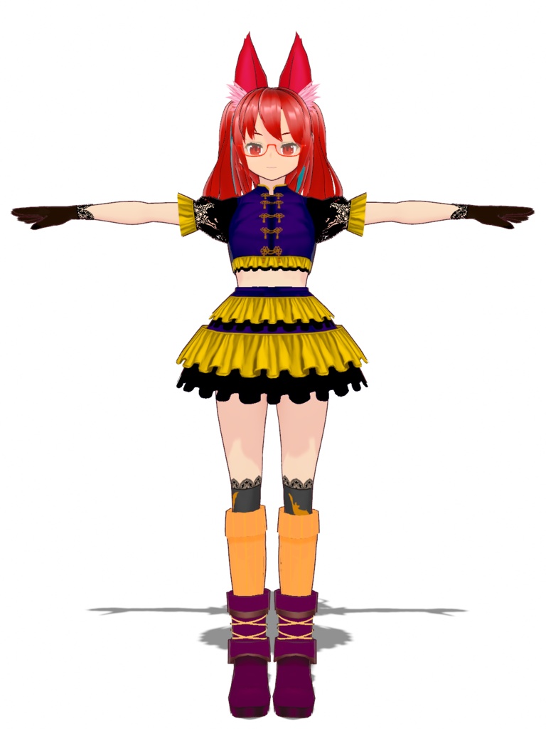 【VRoid Studio用衣装】ハロウィンコスチュームセット/【Costume for VRoid Studio】Halloween Outfit Set