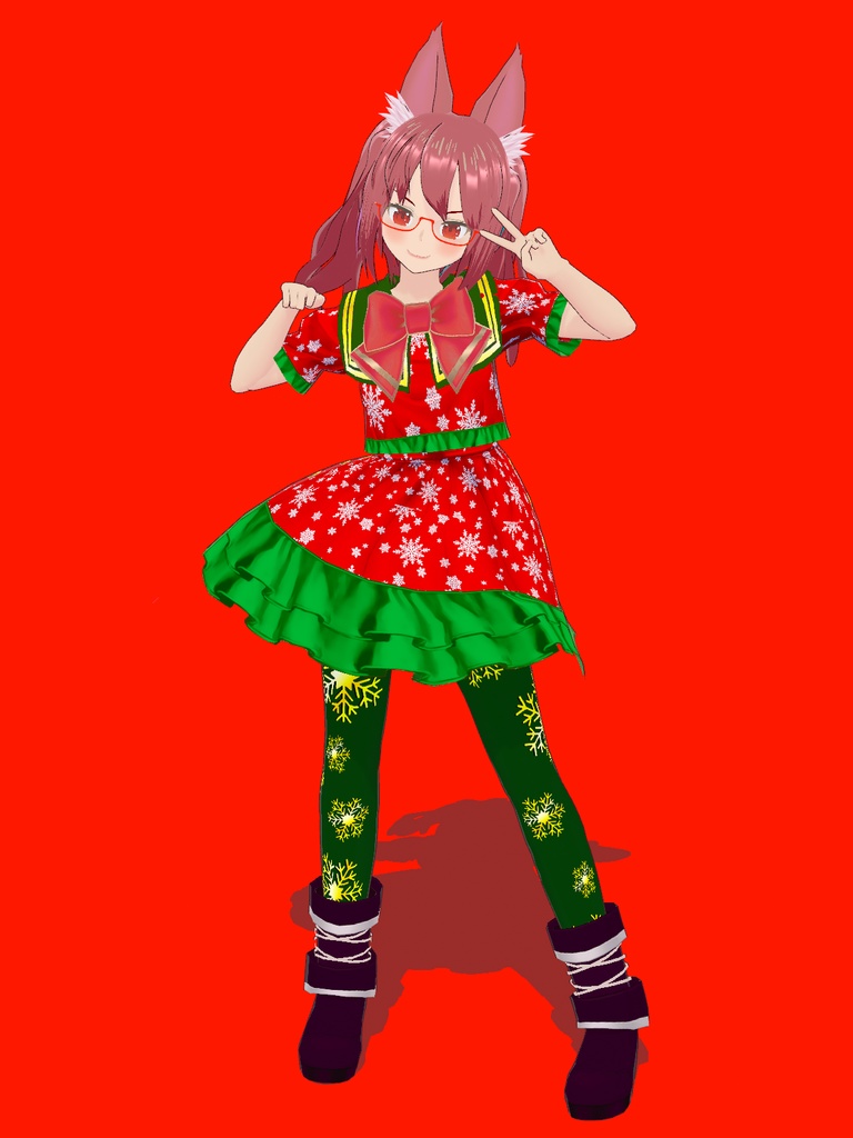 【VRoid Studio用衣装】クリスマス衣装セット2024/【Outfit for VRoid Studio】Christmas Outfit 2024