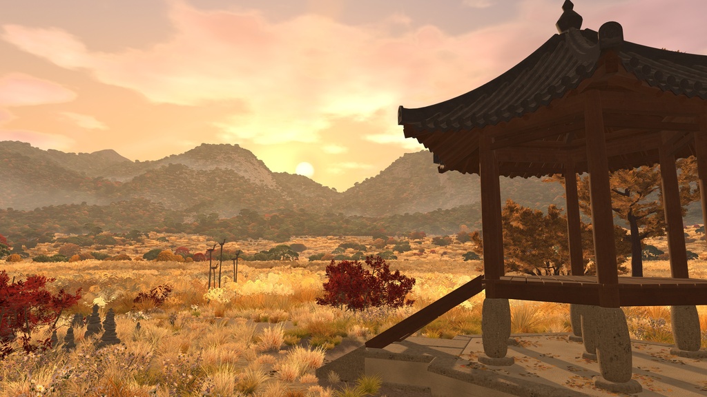 【VRChat PC】Autumn Susuki Hill / 秋のススキの丘 / 가을 갈대 언덕
