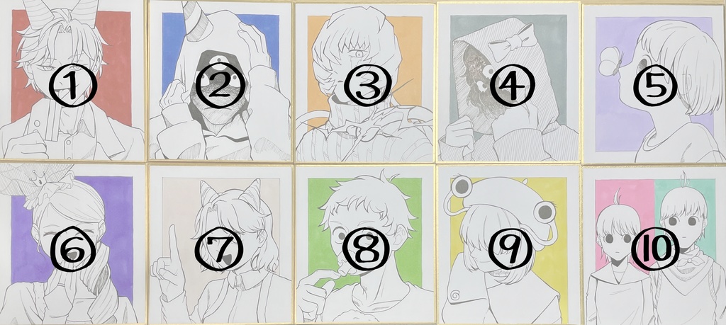 【第一弾】GoB擬人化【ミニ色紙】