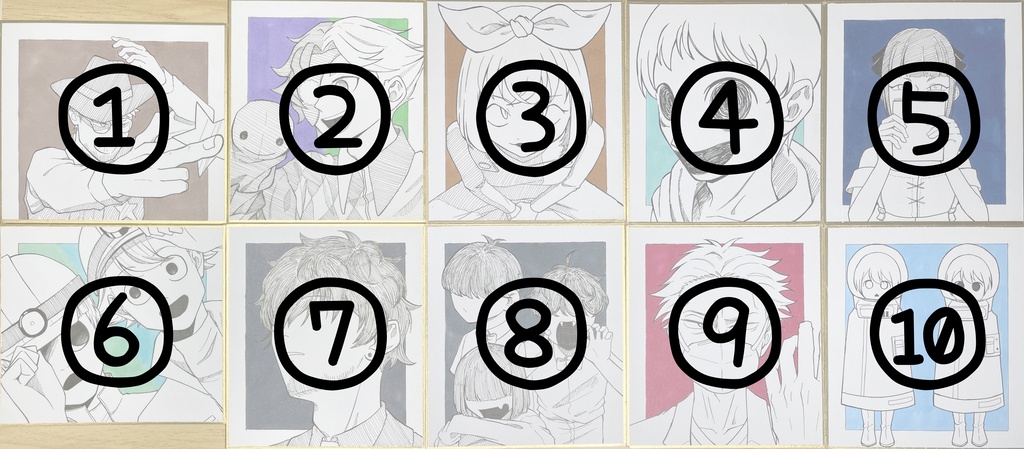 【第二弾】GoB擬人化【ミニ色紙】