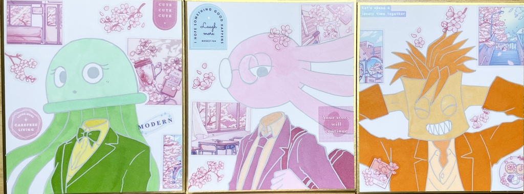 【キニト　ミニ色紙🌸】