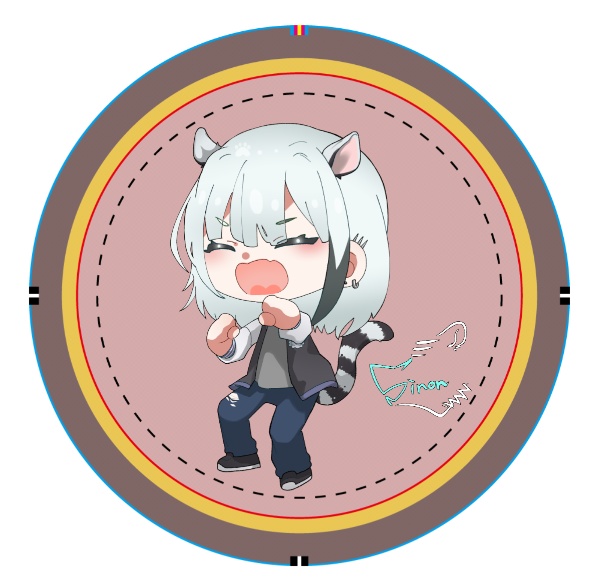 オリジナル缶バッジA
