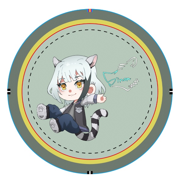 オリジナル缶バッジB