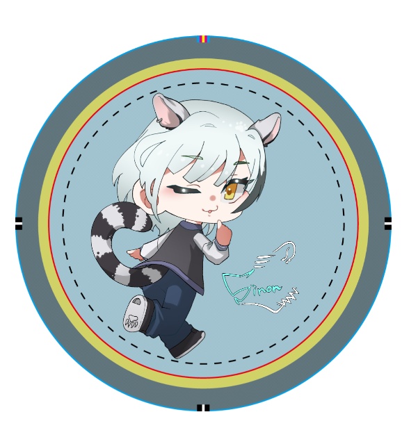 オリジナル缶バッジC