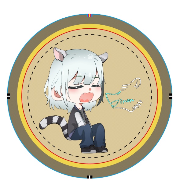 オリジナル缶バッジD