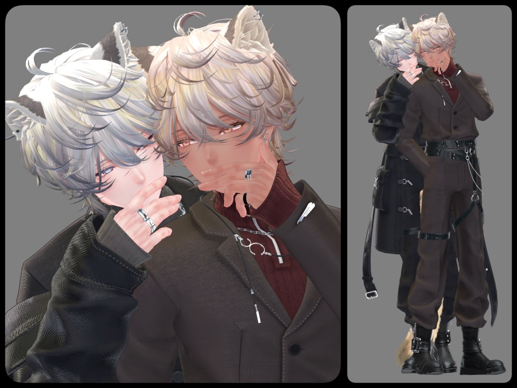 【無料/Free】シガーキス♡ペアポーズ【4アバター対応】