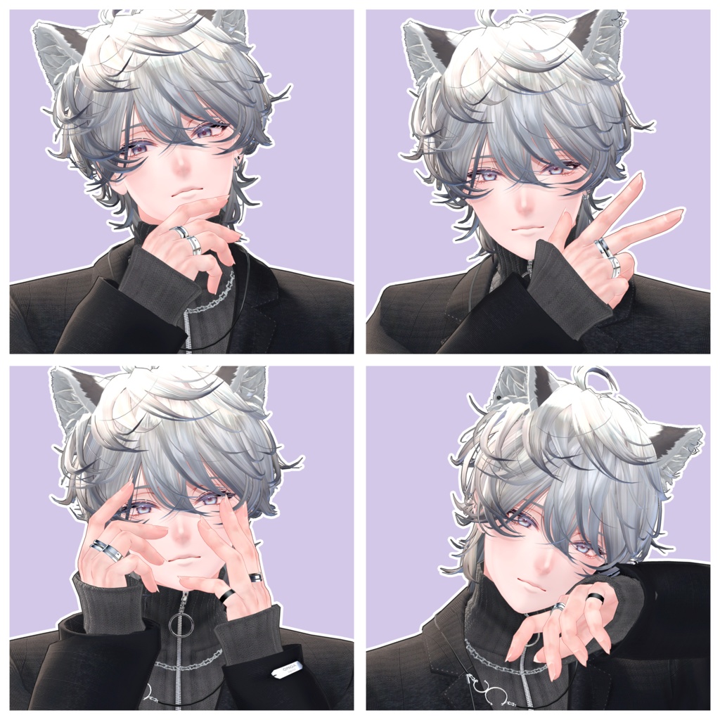 【無料/Free】サムネとかに使えるポーズ集 For 斑霞