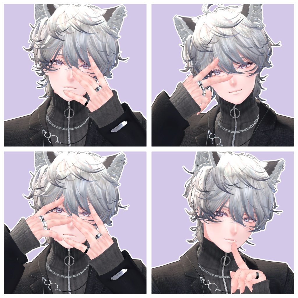 【無料/Free】サムネとかに使えるポーズ集 For 斑霞