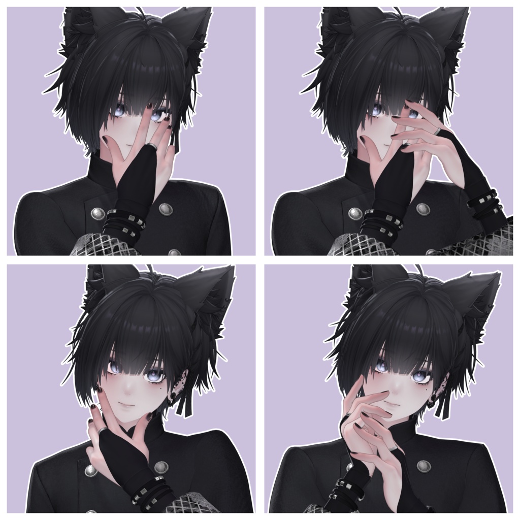 【無料/Free】サムネとかに使えるポーズ集 For 泣夜